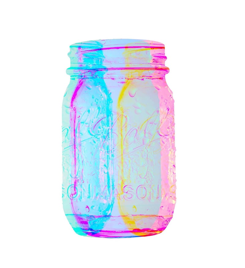 Mason jar herb garden